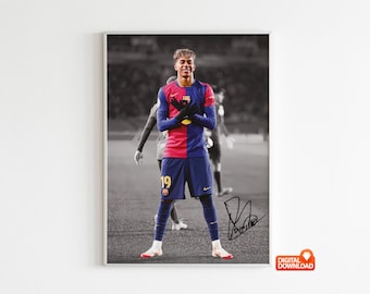 ラミーヌ・ヤマル選手直筆サイン入りバルセロナ25/26ユニフォーム