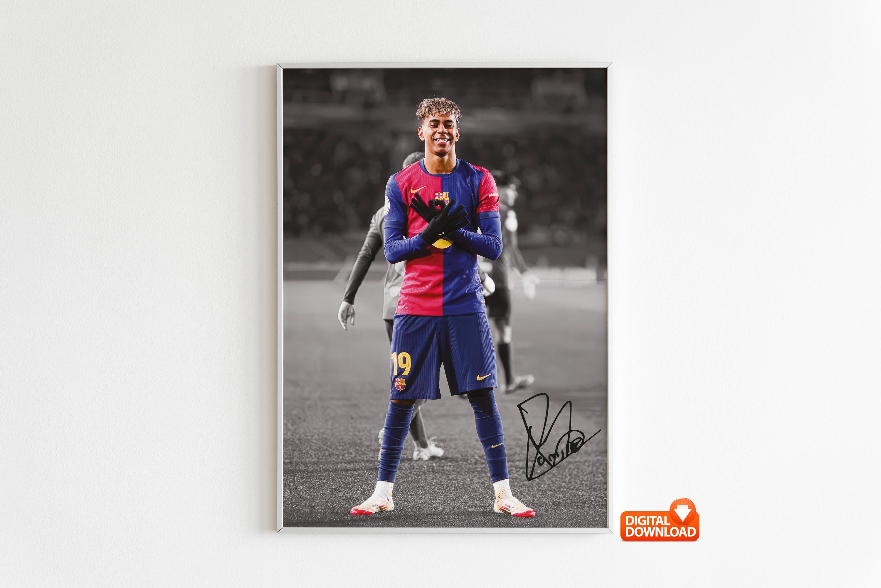 Lamine Yamal 直筆サインユニフォーム スペイン代表 UEFA決勝 ラミン・ヤマル 【直筆サイン入り 】スペイン代表 2024-25 ホーム