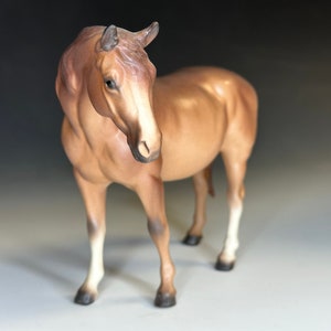 Hagen Renaker Horse Morgan Mare FOREVER AMBER - Large Ceramic Figurine - DW Designers Workshop