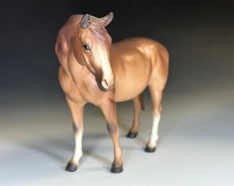 Hagen Renaker Horse Morgan Mare FOREVER AMBER - Large Ceramic Figurine - DW Designers Workshop