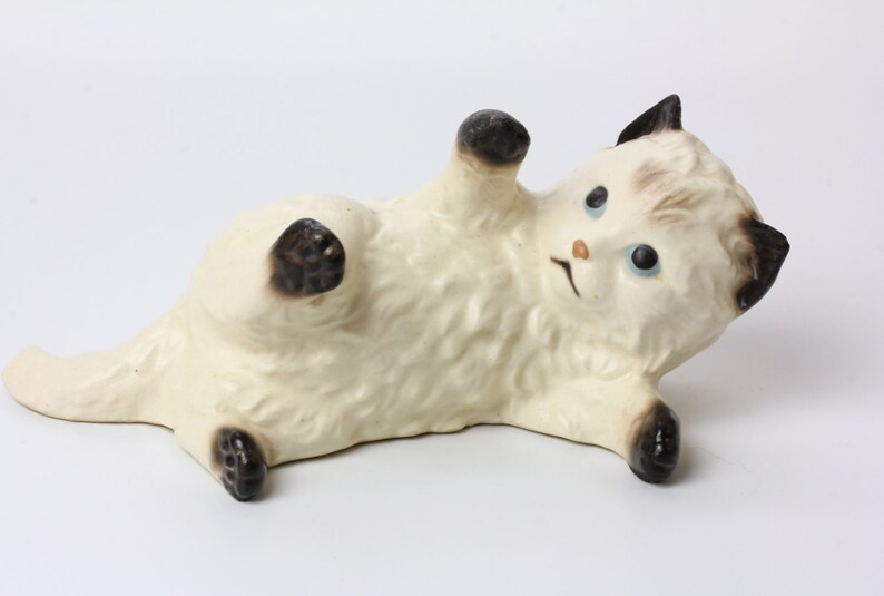 Hagen Renaker GLITTER Persian Cat Ceramic Figurine For Cat Lovers image 1