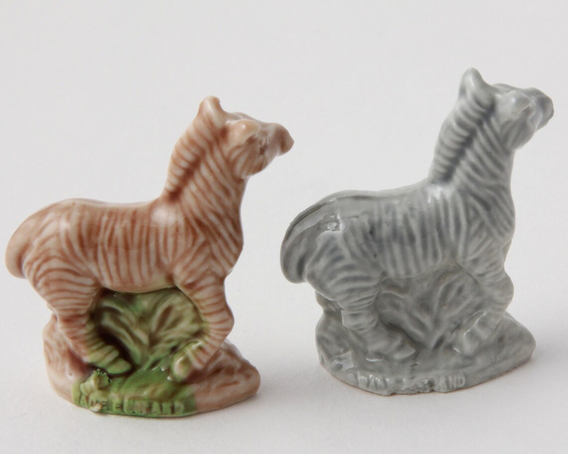 2 Zebra Wade Whimsie Figurines Brown and Grey - Etsy