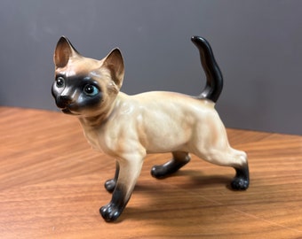 Lefton Siamese Cat Ceramic Figurine H4032