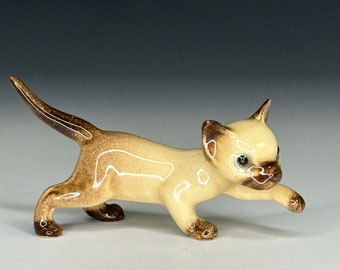 Vintage Hagen Renaker Mini Stalking Cat - Miniature Ceramic Animal Figurine