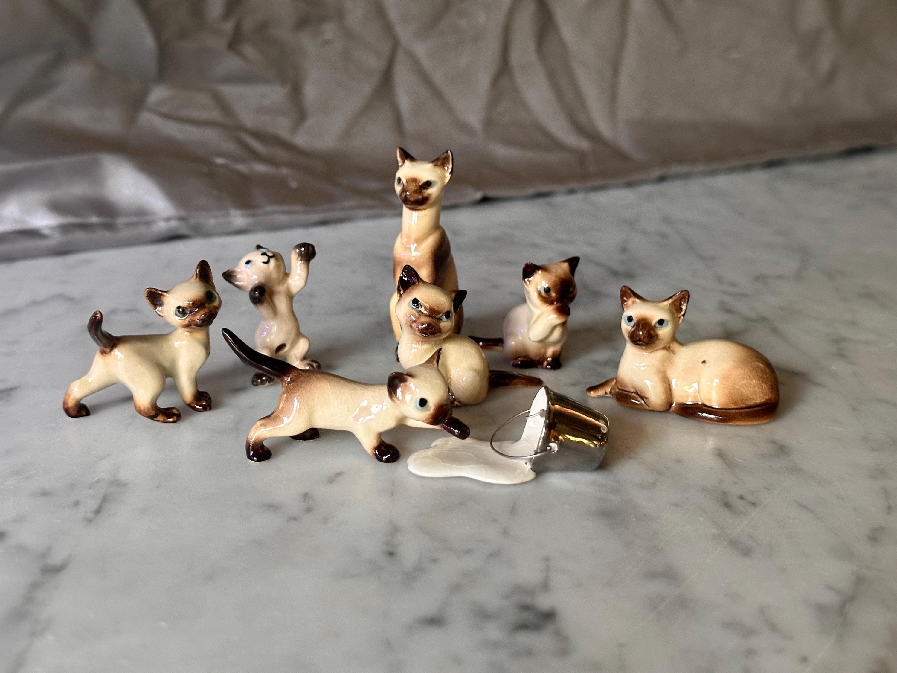 Hagen Renaker Cats With Milk - Etsy