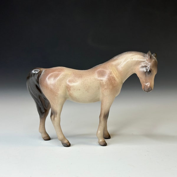 Hagen Renaker Mini Rose Grey Arabian Horse - Rare Hagen Renaker Mini Ceramic Mare, 1960s Old HR Maureen Love design * Reduced Price *