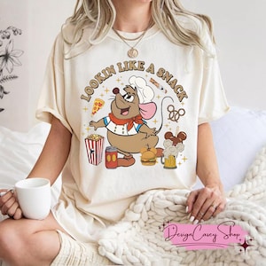 Disney Assepoester Gus Gus I&#39;m Just Here For The Snacks T-shirt, grappig Gus Gus The Snack-T-shirt, Gus Gus-shirt, verjaardagscadeau familie