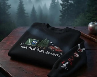 Embroidered Hoa Hoa Hoa Season Sweatshirt, Vampire Embroidery Shirt, Saga Symbols, Forks Washington Hoodie, Book Lover Gift