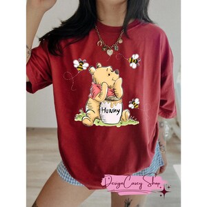 Camiseta vintage de Winnie the Pooh y sus amigos, camiseta familiar a juego, camiseta de oso y miel