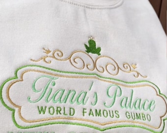 Embroidered Tiana's Place New Orleans Shirt, Disney Princess & The Frog Sweater, Tiana's Bayou Adventure Tee, Magic Kingdom WDW Family Trip