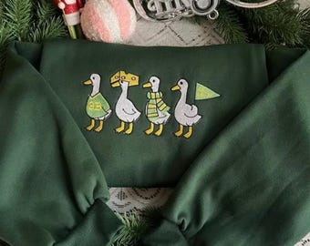 Embroidered Vintage Green Bay Football Silly Goose Sweatshirt, Green Bay Embroidery Shirt, Game Day Hoodie, Football Lover Gift