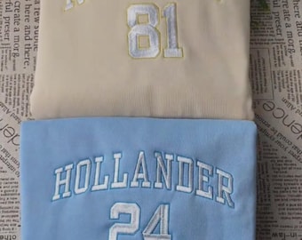 Team Hollanov Embroidered Sweatshirt, Hockey Romance Embroidery Shirt, LGBT Hockey Fan Gift, Heated Movie Tee, Couple Gift