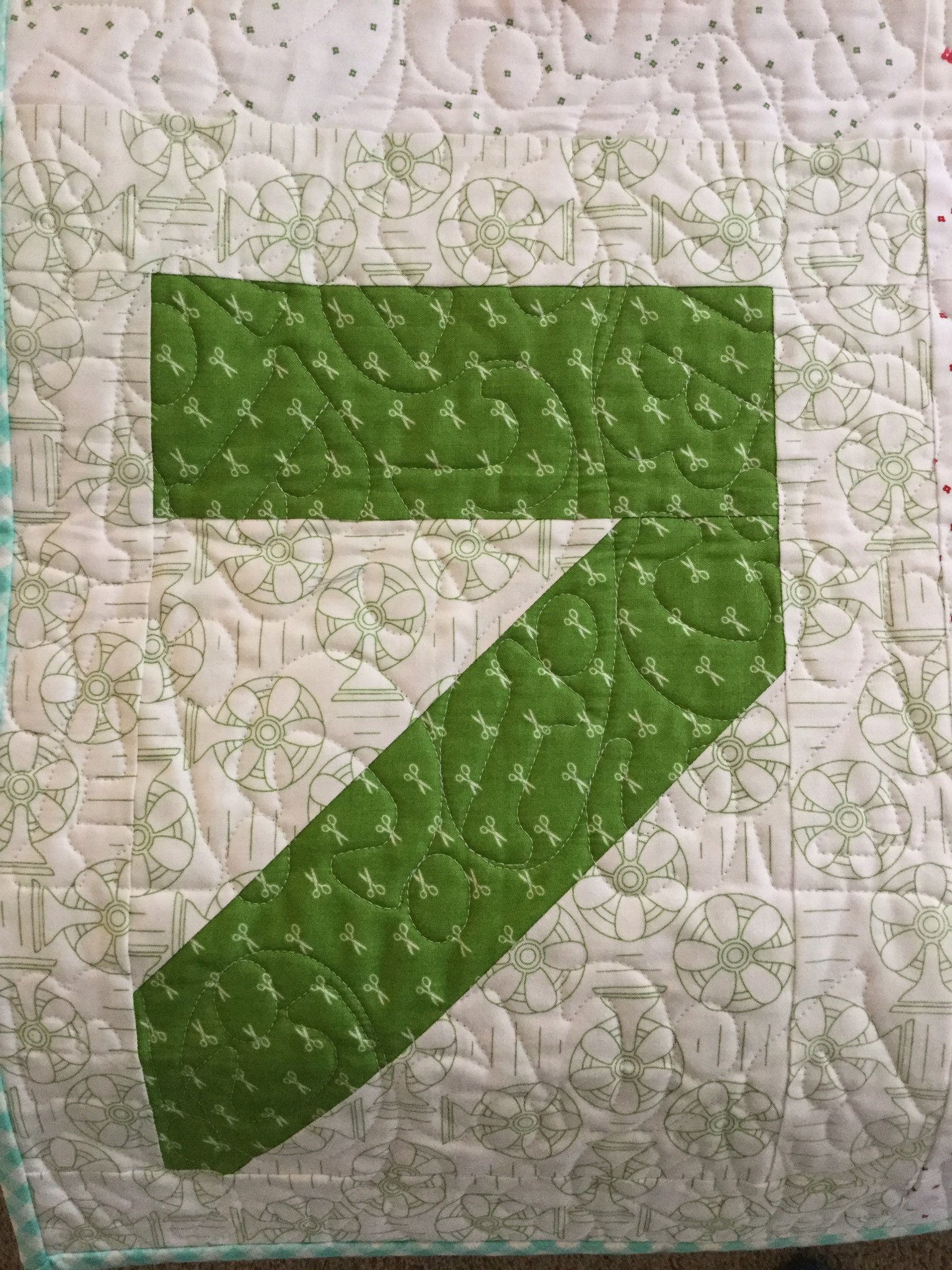 Numbers Baby Quilt - Etsy