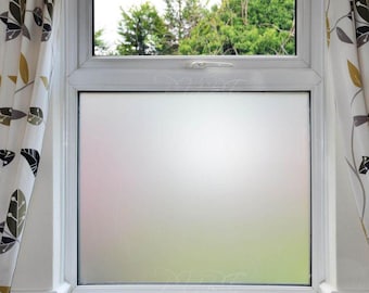 Película de vinilo esmerilado para ventanas, protección de privacidad, adhesivo estático, filtrado de luz para el hogar y la oficina.
