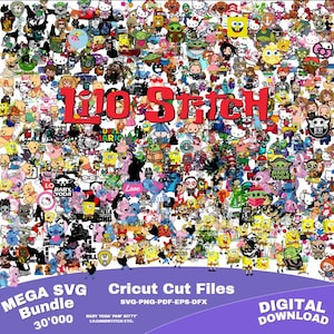 Mega Svg Bundle, Svg Cricut Cut Files, Winnie the pooh, Toy Story, Barb, Stitch Svg, Cinderella, Star war Mega Bundle, Silhouette, Cut Files