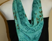 Neckwrap - Teal Green Floral