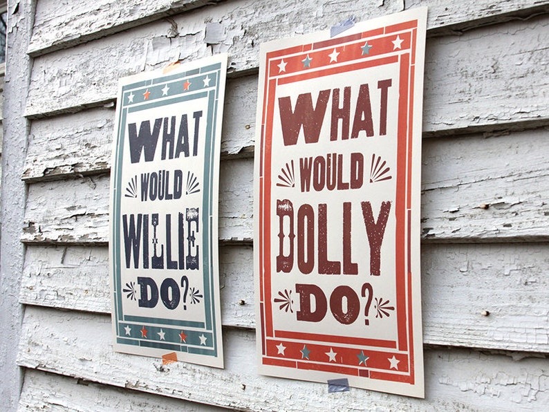 What Would Willie/Dolly Do SET 11x17 Prints image 2