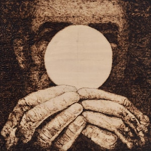 The Hidden Man [Giclee prints Catholic artwork Christ offering mass the Eucharist Sacred Heart Bread of Heaven Last Supper Art]