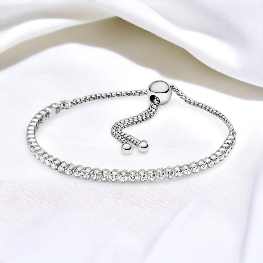 Pandora sparkling slider tennis bracelet - Etsy 日本