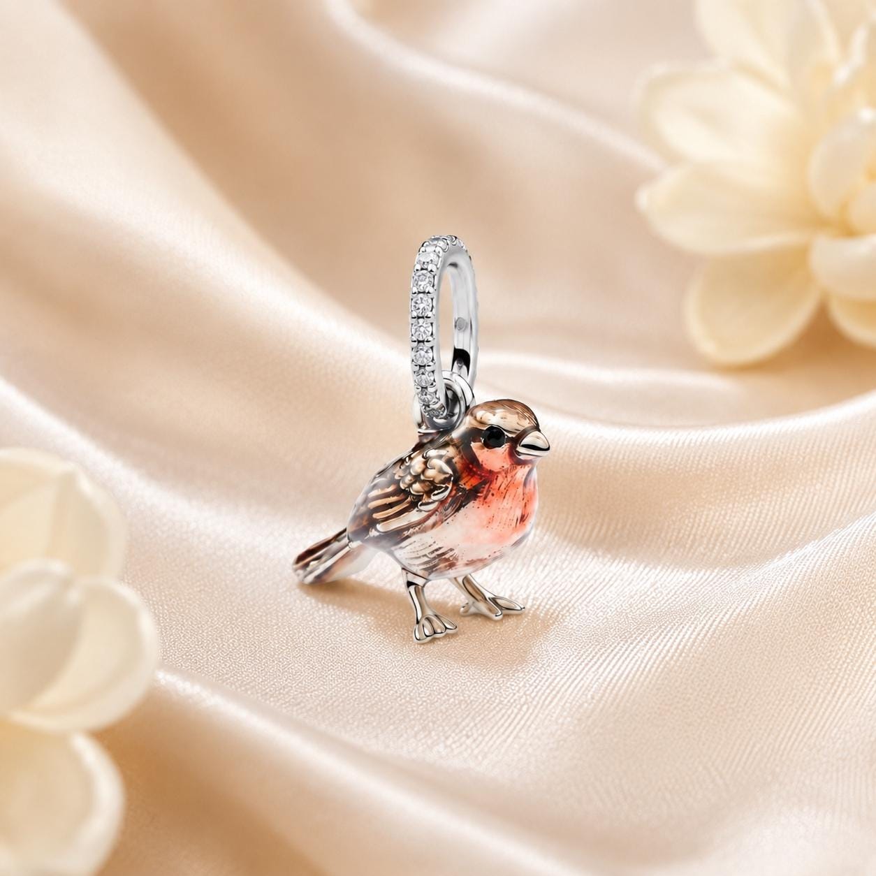 Pandora Robin Charm - Etsy