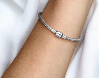Pandora Me スネークチェーンブレスレット 925 エールシルバー - Etsy 日本