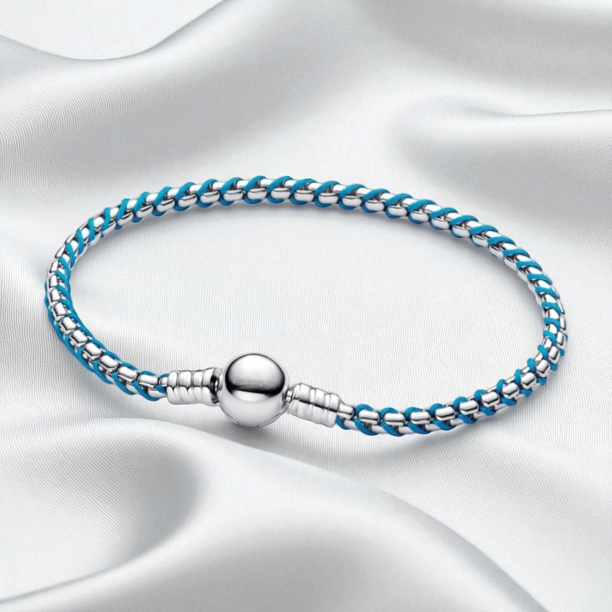 Pandora Blue Cord Snake Bracelet - Etsy