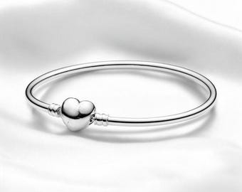 Pandora ハート インフィニティ ブレスレット シルバー 17cm ハート 