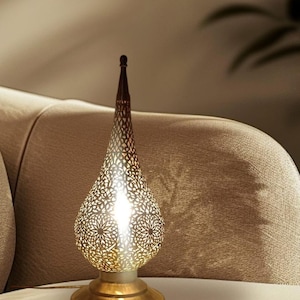 lampe de table fait main en cuivre