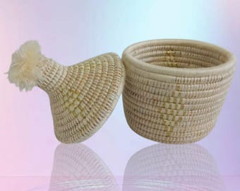 Panier artisanal Berber marocain - Unique Handwoven Basket | Moroccan Decor & Storage Solution | Eco-Friendly Home Accessory