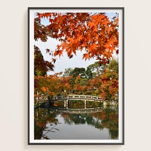 Japan-Druck | Kyoto Japanischer Garten im Herbst, Natur, Fotografie, Wandkunst, Japan Poster, druckbare Kunst, Reisewandkunst, digitaler Download