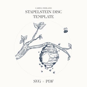 DIY Activity Disc Template for Stapelstein - SVG & PDF Digital Download for Toddler Play