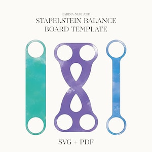 DIY Balance Bridge Template for Stapelstein - SVG & PDF Digital Download for Toddler Play