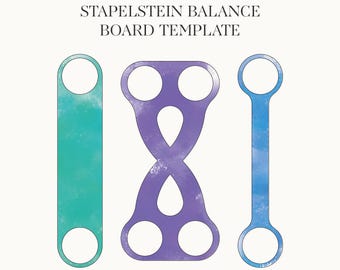 Modelo de ponte de equilíbrio DIY para Stapelstein - Download digital SVG e PDF para brincadeira de criança