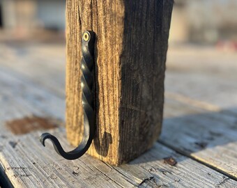 Hand Forged Twisted Hook
