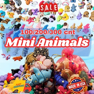Mini Animals Mystery Mega Pack: 100/200/300 packs | Easter gift | EASTER EGG FILLER