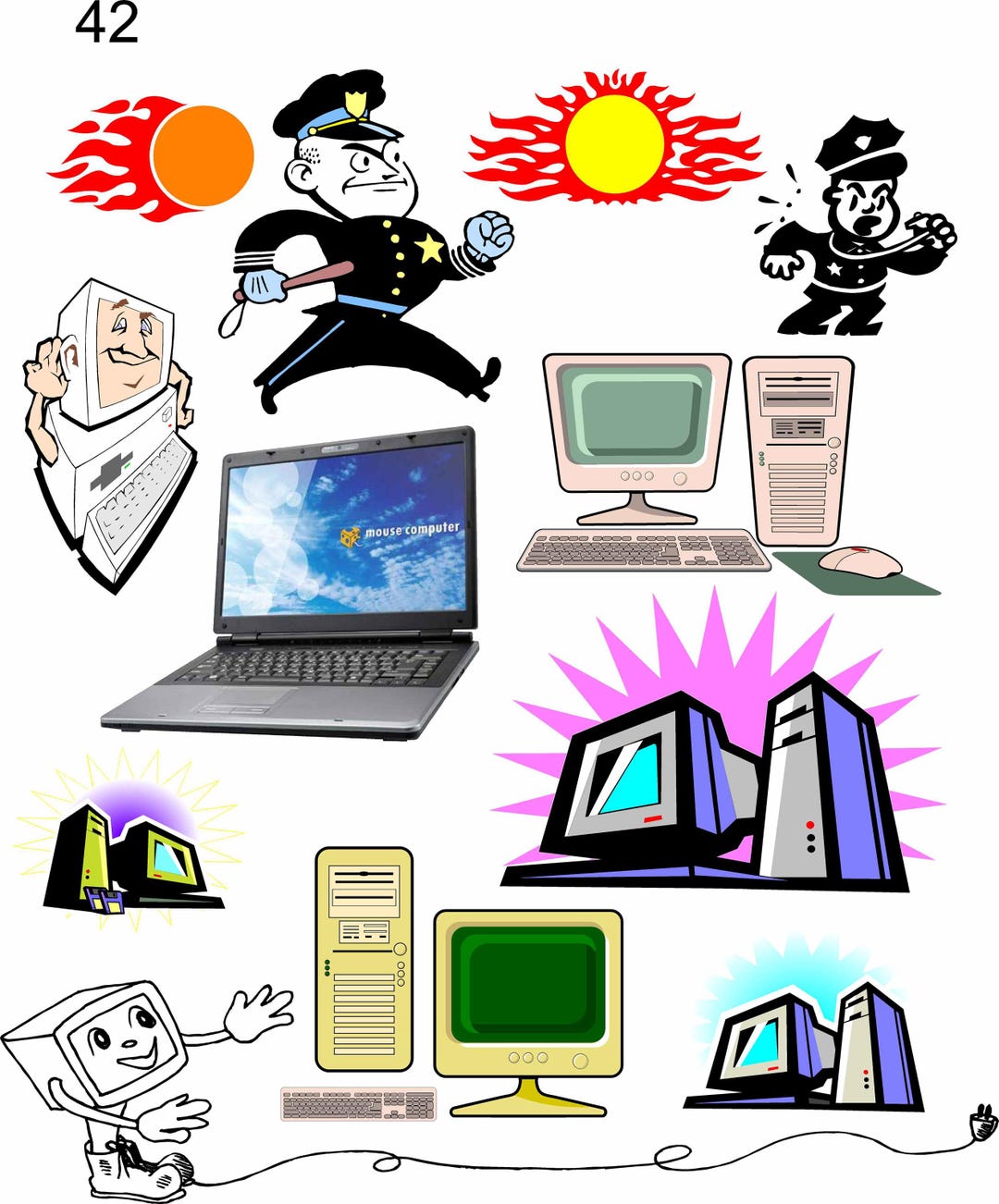 Police. Cop. Computer. Fireball - Etsy