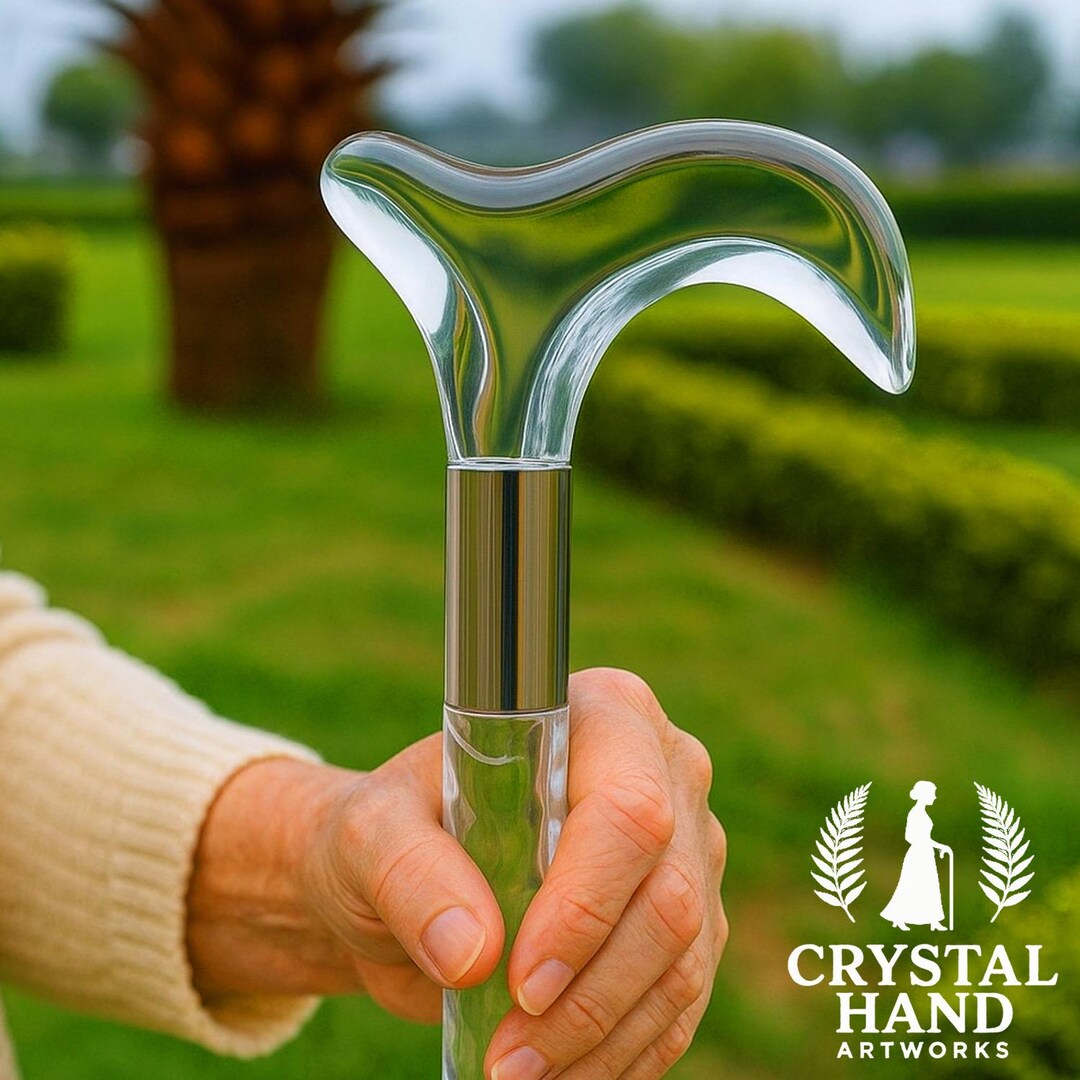 Crystal Clear Walking Cane for Women | Transparent Handle | Elegant ...