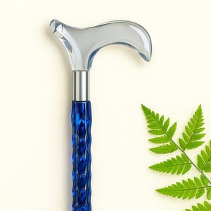 Luxury Crystal Diamond Handle Walking Cane – Clear Acrylic, Elegant Gift