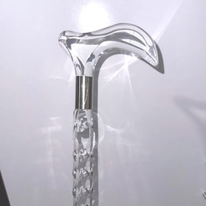 Acrylic Walking Cane for Women & Men – Transparent Handmade Walking Stick