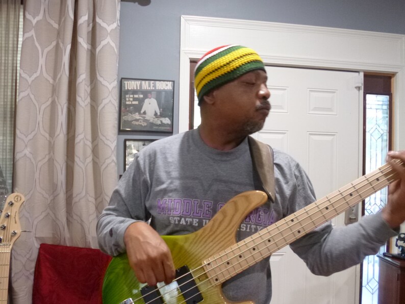 Jaco Pastorius Inspired Colorful Beanie Number 529021 For Your Bass Player Boyfriend