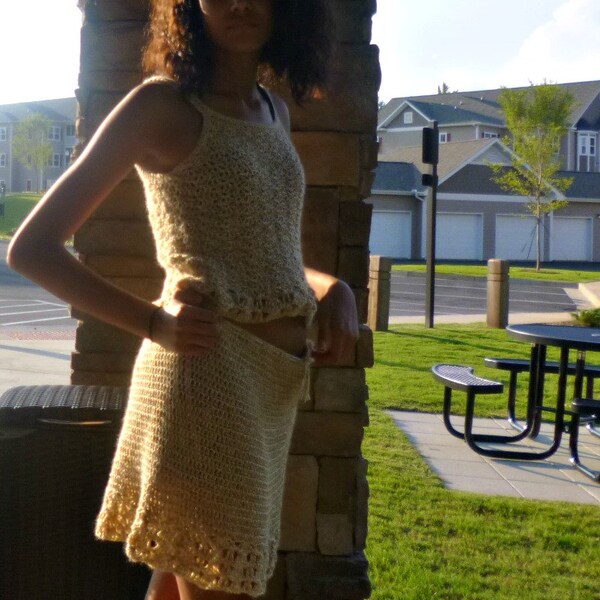 Crochet Two Piece Set Etsy