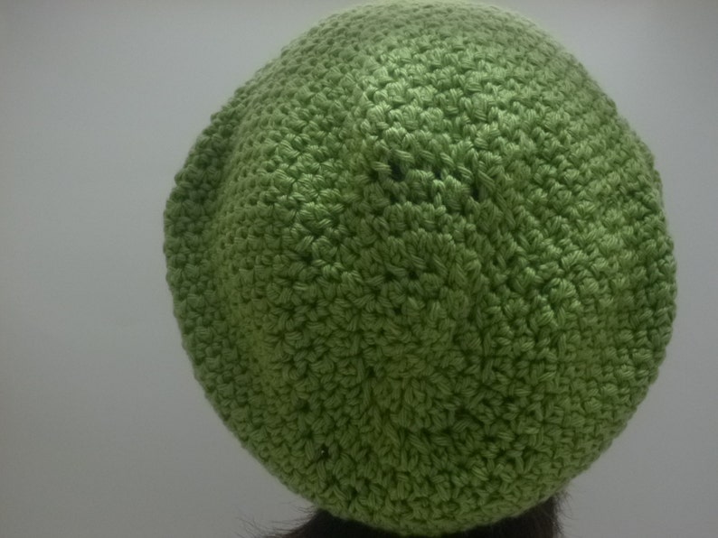 Autumn Slouch Hat Collection Unisex Pistachio Green Crochet Slouch Hat Gift Under 30 dollars