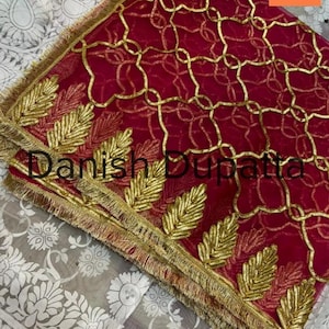 Nikkah Dupatta Nikkah Veil Pakistani wedding Dupatta fancy Dupatta Pakistani Wedding Veil islamic nikkah dupatta