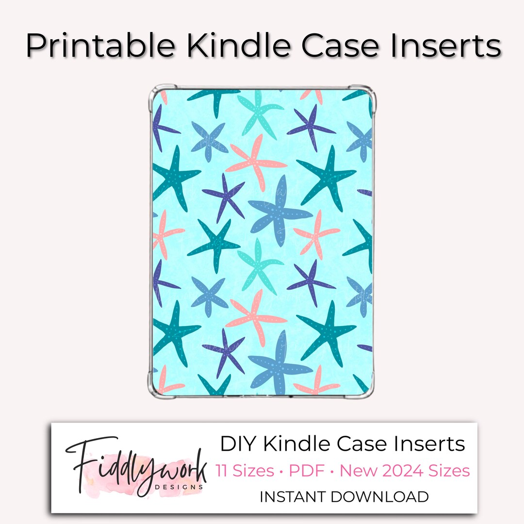 Starfish Kindle Case Insert – Ocean-inspired Printable Background for ...