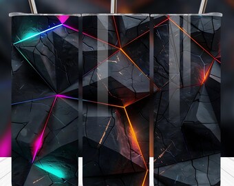 Lava Rock Vulkan Tumbler Wrap PNG: 20oz Tunn Sublimeringsdesign (Digital Nedladdning)