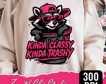 Funny Raccoon PNG: Sarcastic Quote Sublimation Design (Digital Download
