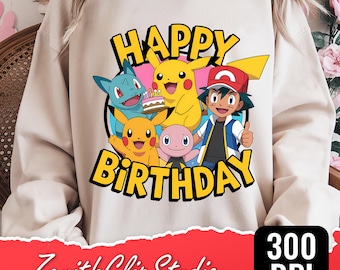 Cartoon Birthday Boy PNG | Premium Digital Birthday Shirt Design | Cute Birthday Boy Clipart | Kids Birthday PNG | Instant Download File