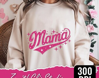 Trendy Mama PNG: Mom Life Shirt Design (Digital Download)