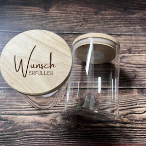Wunscherfüller Geldgeschenkverpackung Kleingeld Geschenk für Freund Freundin Ehemann Ehefrau Vorratsglas