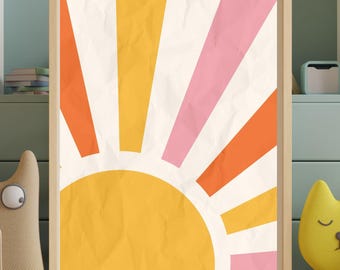 The Sun Inspirational Wall Art Digital Download Motivational Quote Poster Kids Room Decor Printable Boho Aesthetic